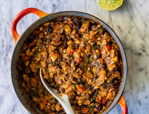 Vegetarian Black Bean Chili with Squash