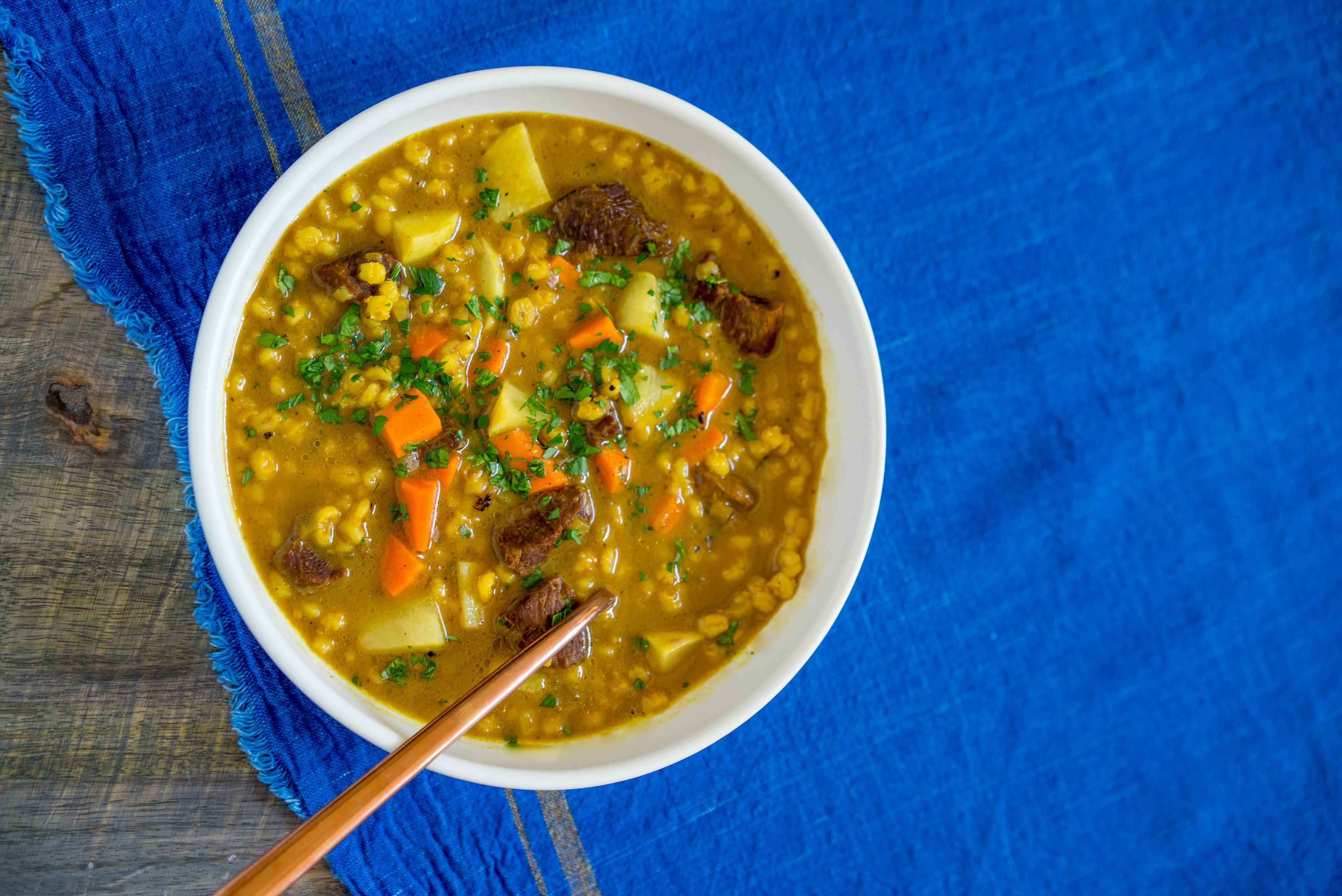 Beef and Barley Stew with Kohlrabi and Carrots - NOURISH Evolution